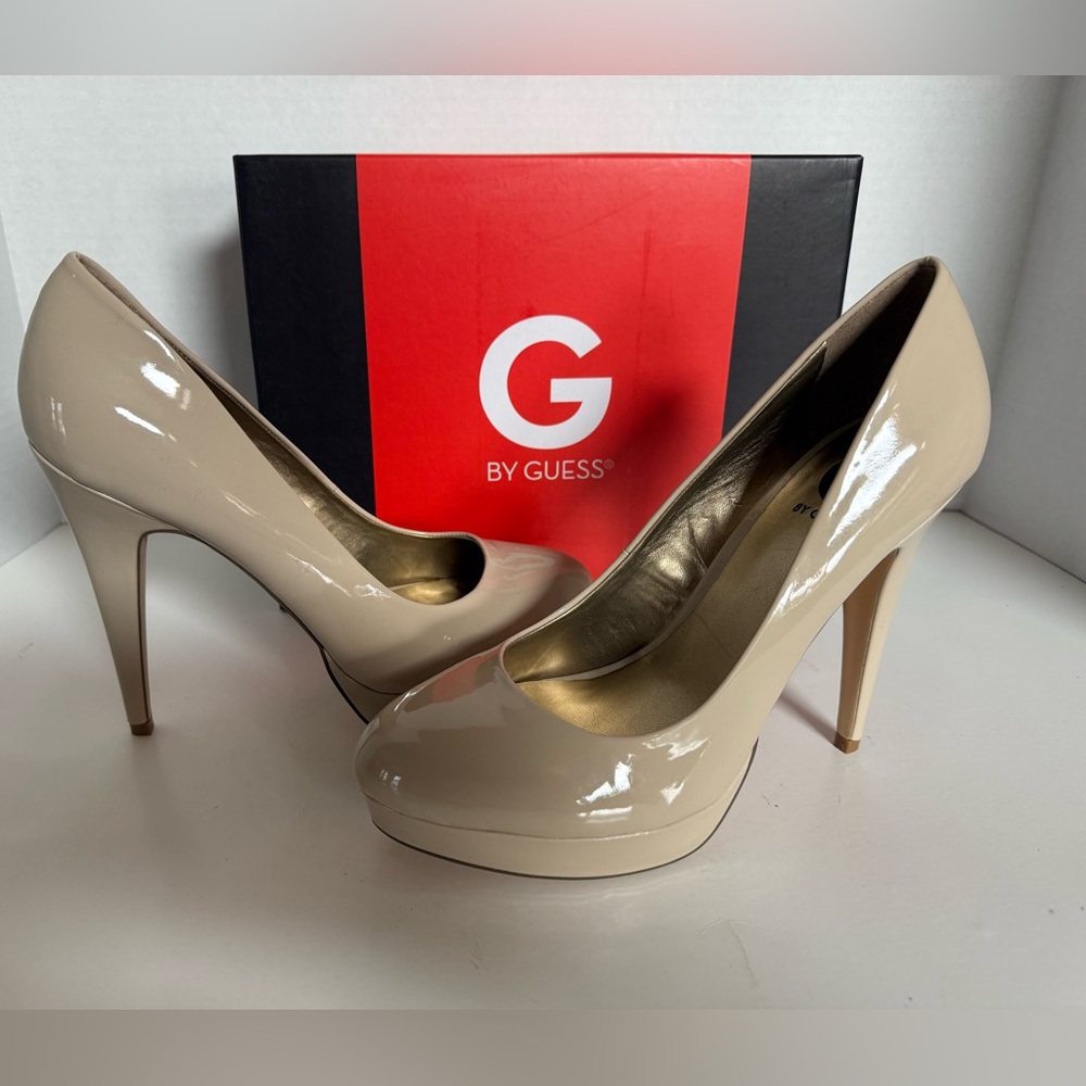 NEW Gorgeous 6" Guess Stiletto Heels - 10M - Light Natural #WINNA